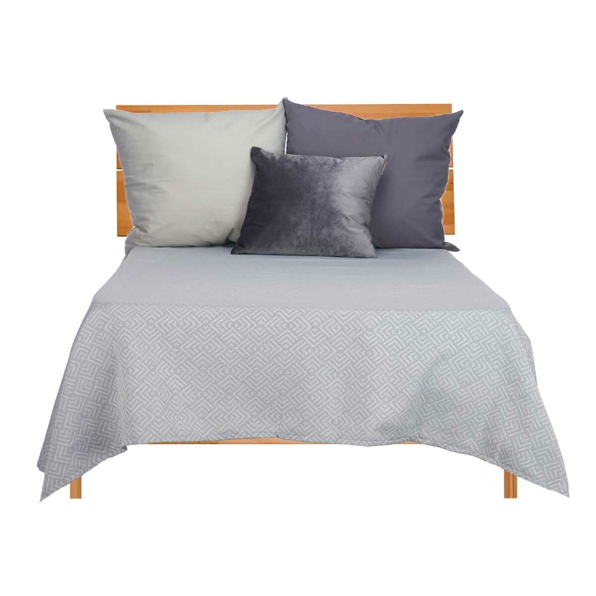 Trapunta Gift Decor Grigio 240 x 260 cm Geometrico (4 Unità)